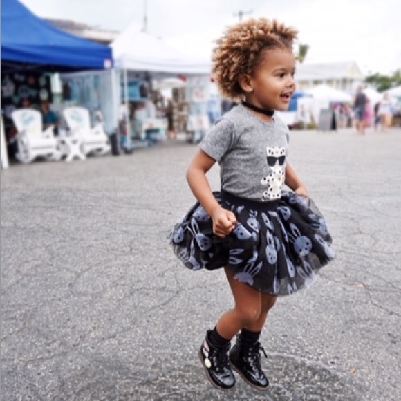 Huxbaby Other - Huxbaby Bunny Tulle Skirt/Gold Mouse Tee